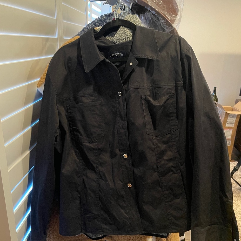 Black jacket with Grateful Dead decal on back